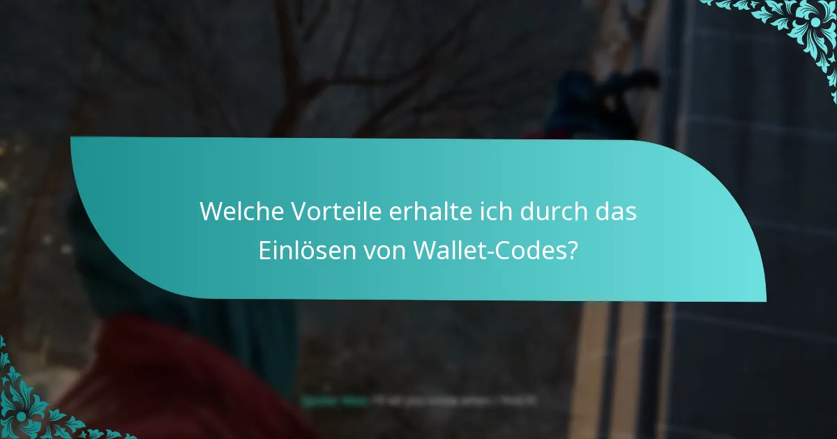 Welche Vorteile erhalte ich durch das Einlösen von Wallet-Codes?
